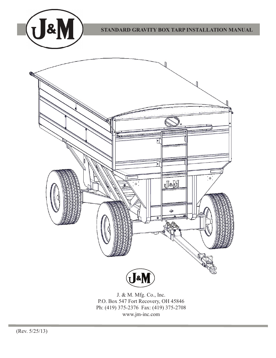 J&M Roll Tarp GRAVITY BOX (Since 2011) User Manual | 14 pages