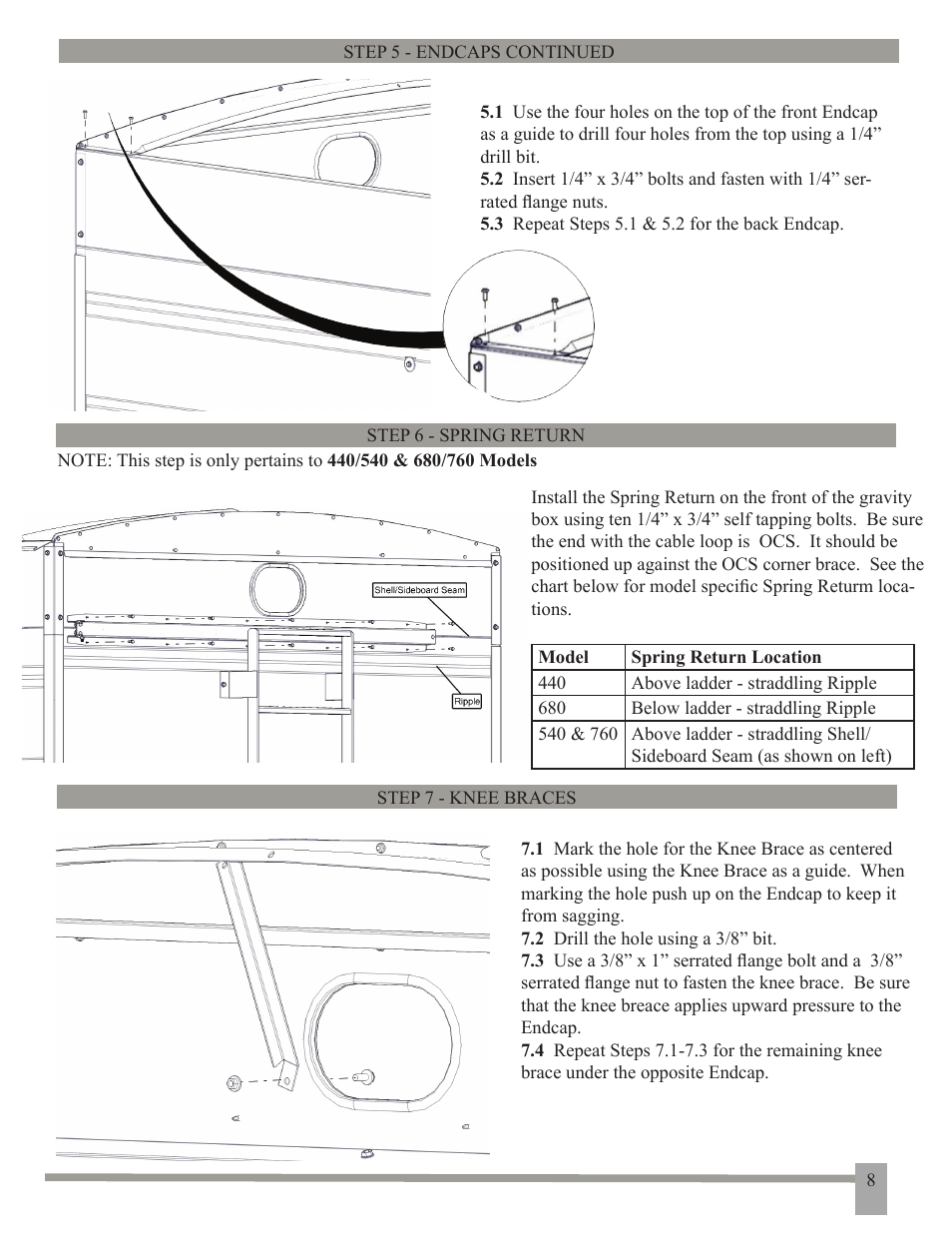 J&M Roll Tarp GRAVITY BOX (Since 2011) User Manual | Page 9 / 14