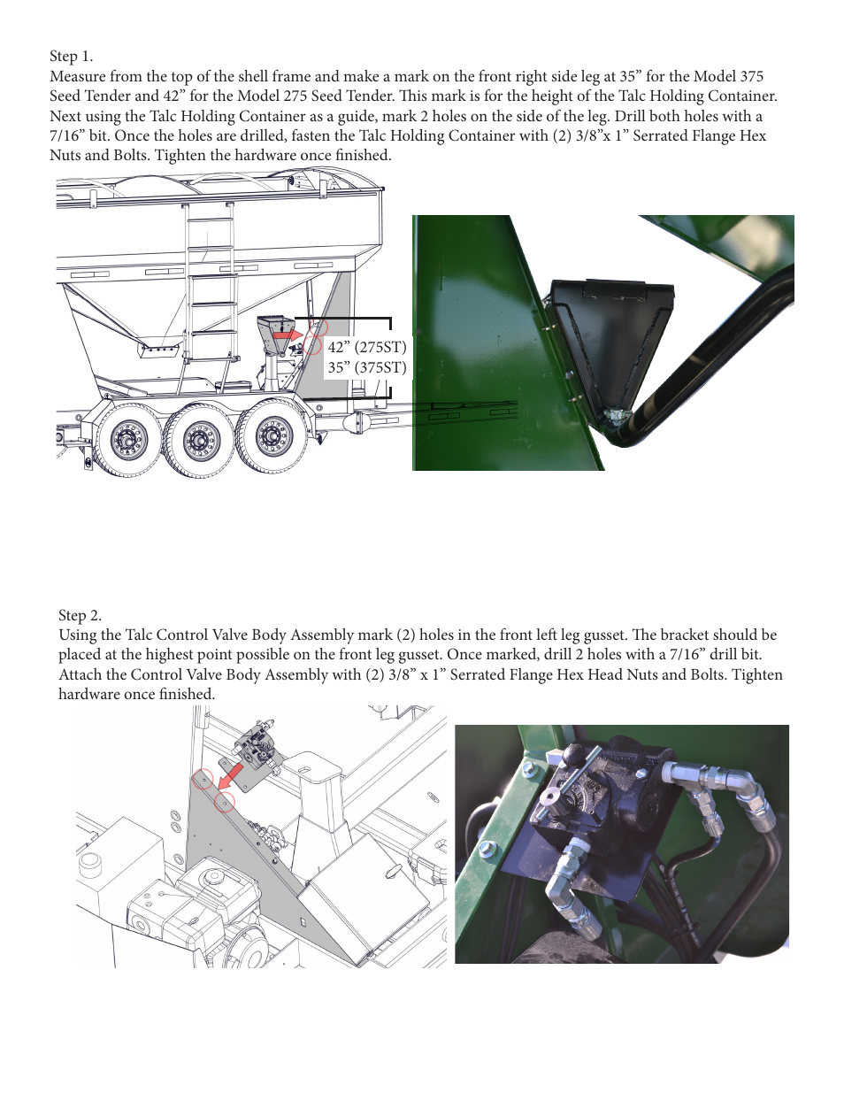 J&M Talc Applicator Set Up For Seed Tender 275 & 375 User Manual | Page 2 / 5