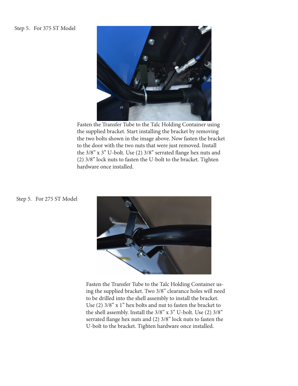 J&M Talc Applicator Set Up For Seed Tender 275 & 375 User Manual | Page 4 / 5