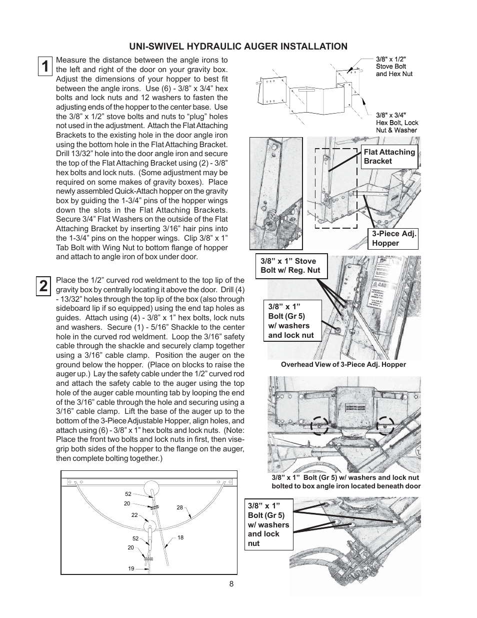 J&M Uni-Swivel Hydraulic Auger User Manual | Page 8 / 13