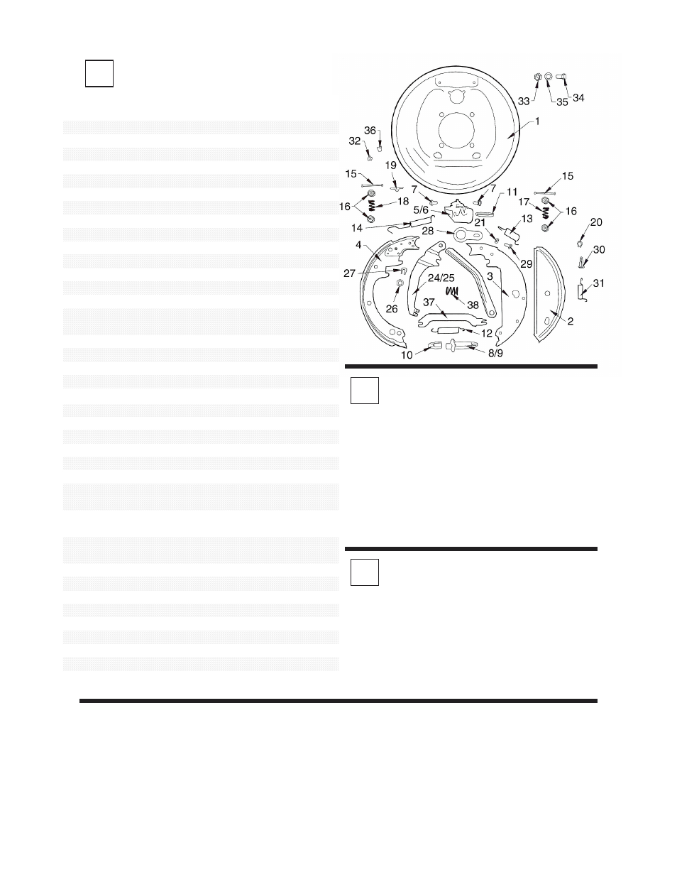 Parts list for drum brake assembly, Adjusting the drum brakes, Hydraulic lines | J&M 1484 Running Gear User Manual | Page 14 / 15