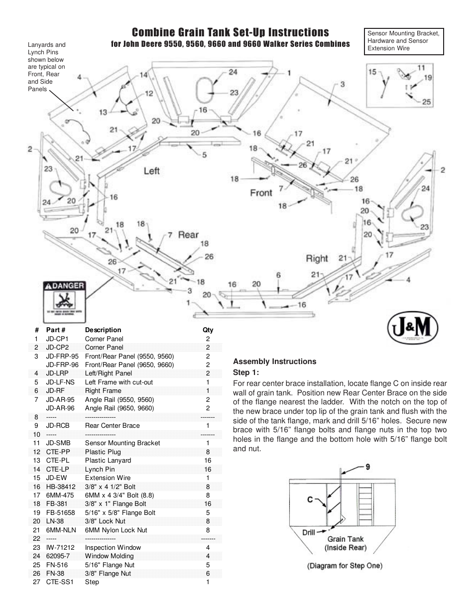 J&M JD-Walker 2002 and newer User Manual | 2 pages