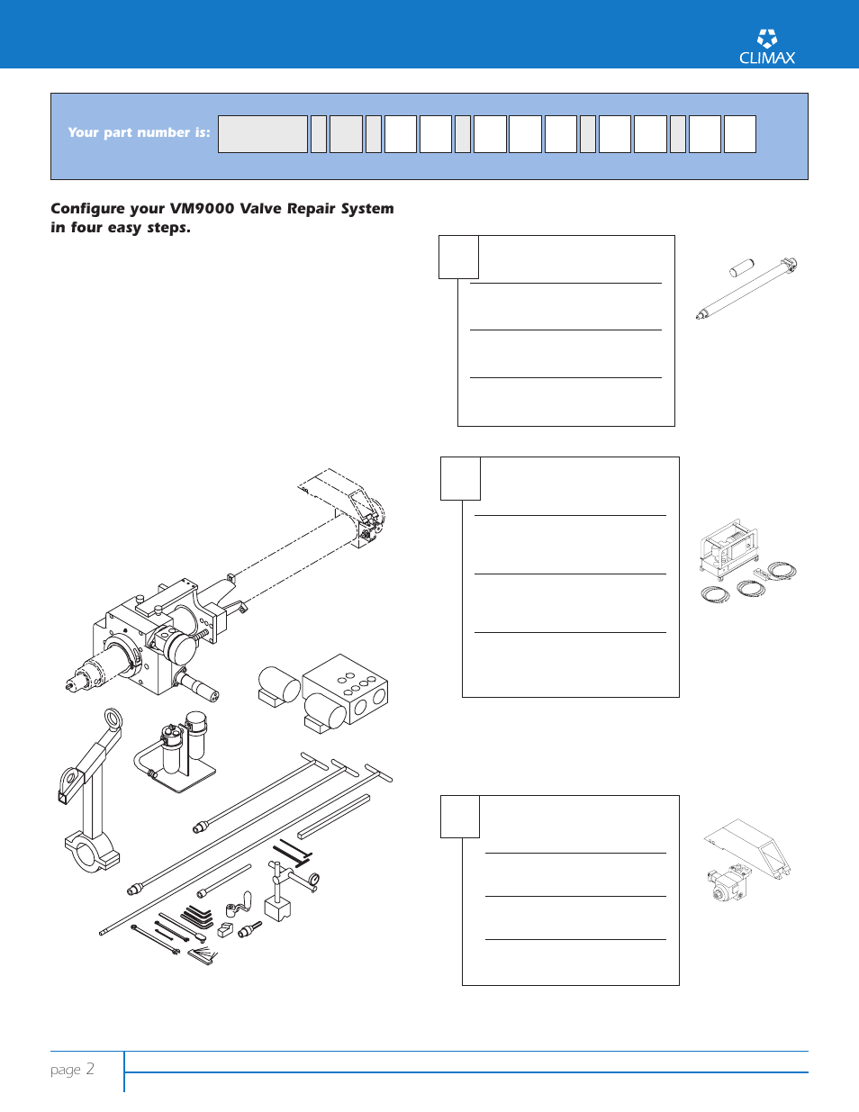 Ab c | Climax VM9000 PORTABLE GLOBE VALVE REPAIR User Manual | Page 2 / 6
