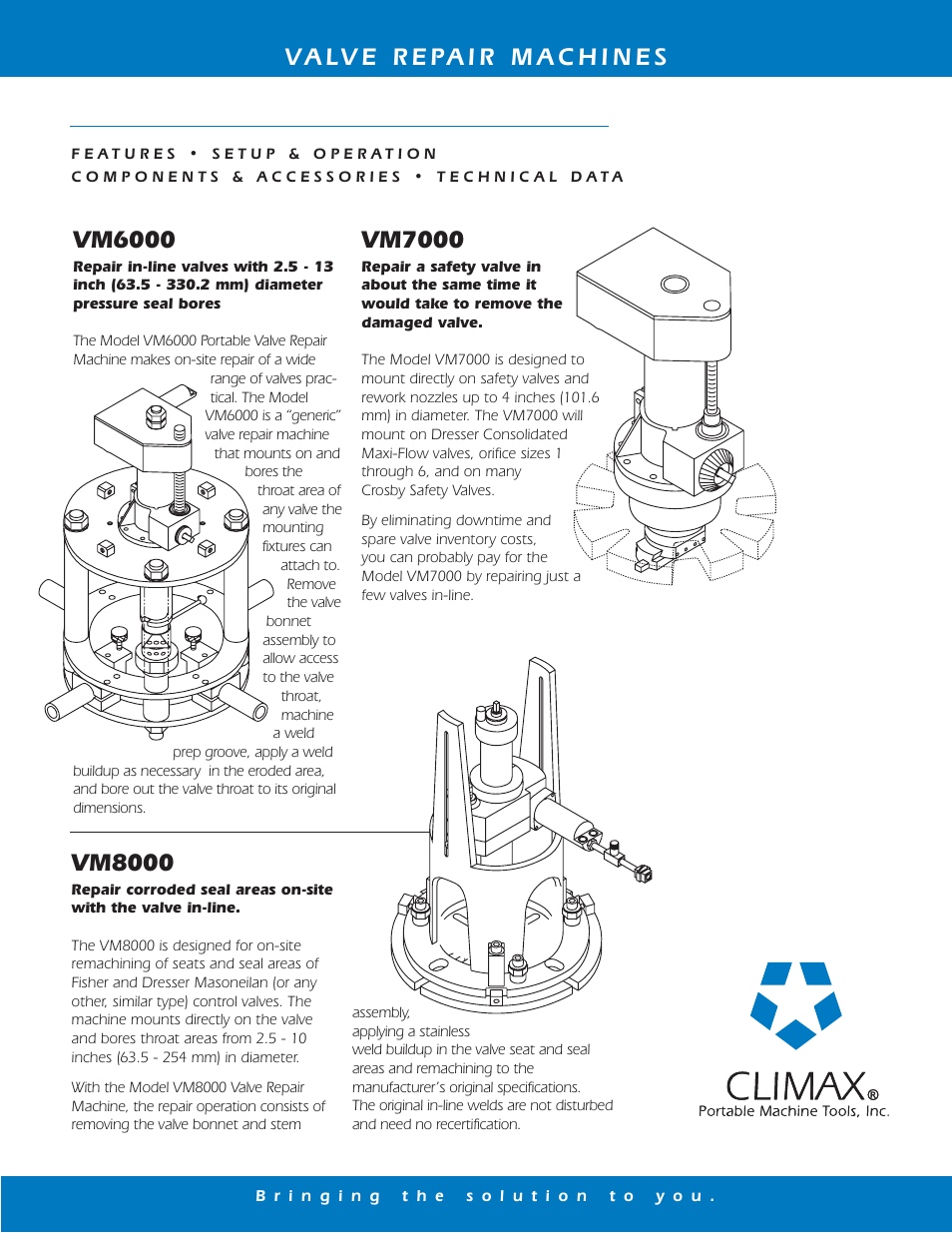 Climax VM8000 GLOBE/CONTROL VALVE REPAIR User Manual | 12 pages