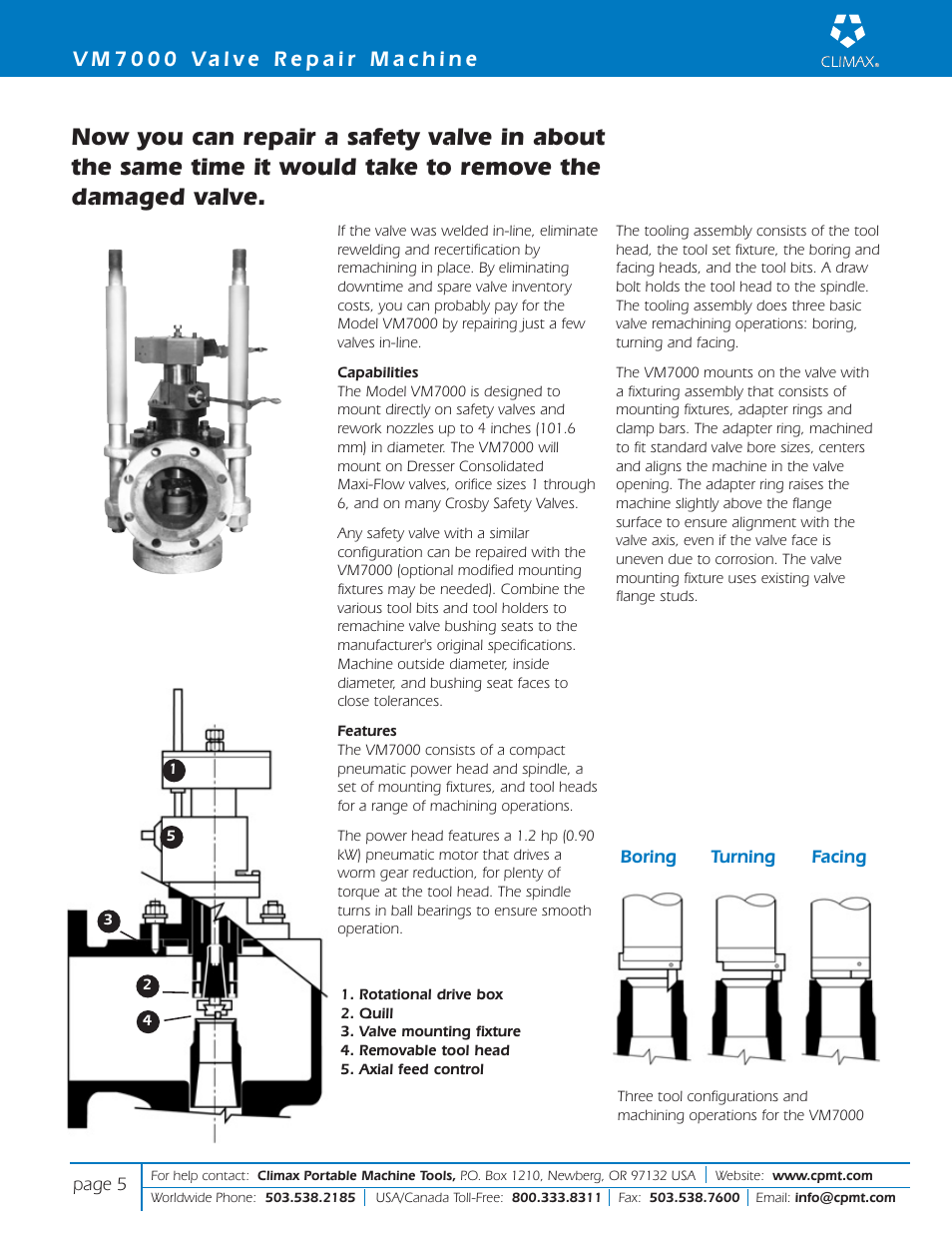 Climax VM8000 GLOBE/CONTROL VALVE REPAIR User Manual | Page 5 / 12