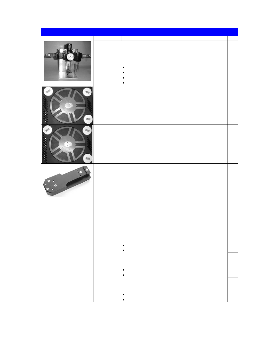 Accessories | Climax VM2600 GLOBE VALVE FLAT SEAT GRINDING & LAPPING User Manual | Page 7 / 8