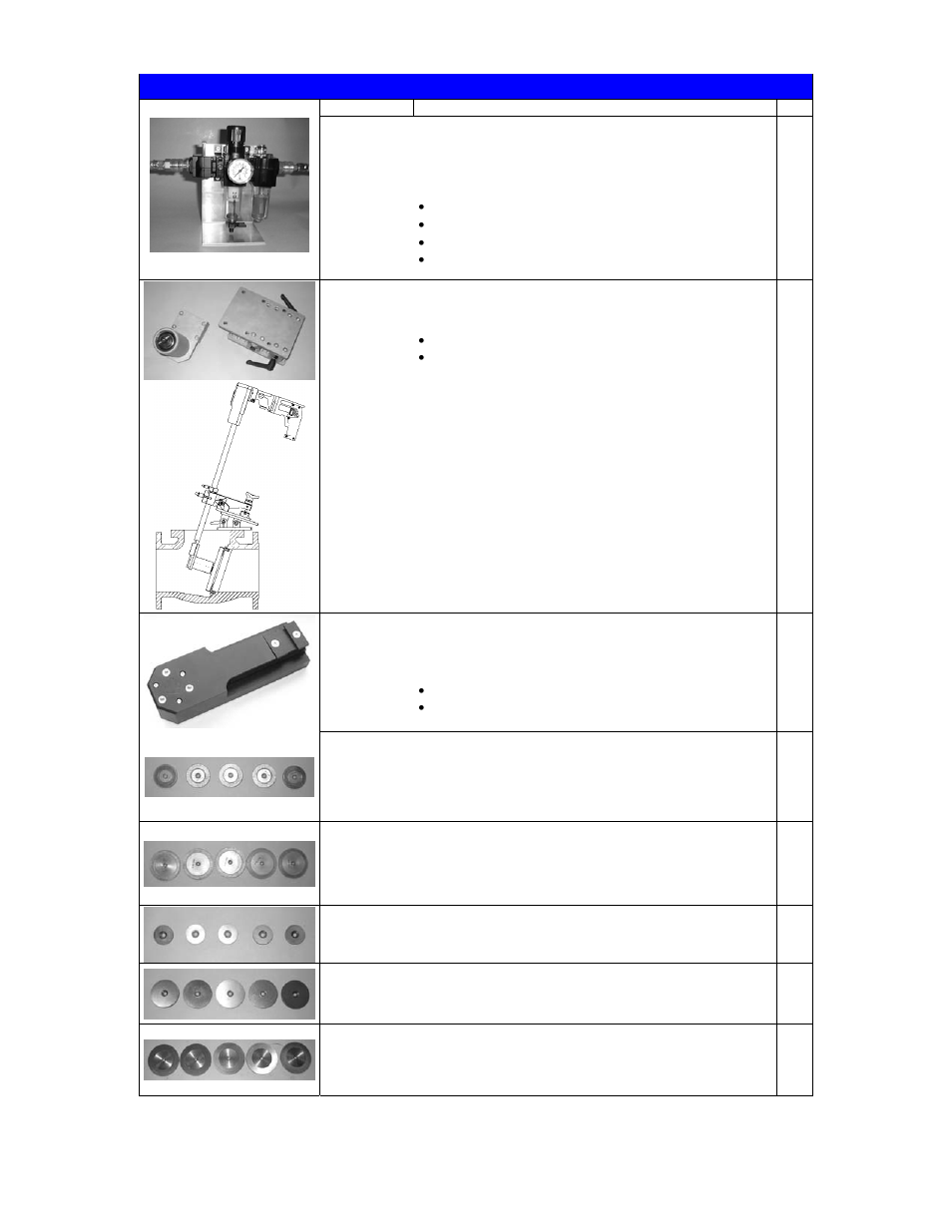 Accessories | Climax VM1900 GATE VALVE GRINDING & LAPPING User Manual | Page 5 / 7