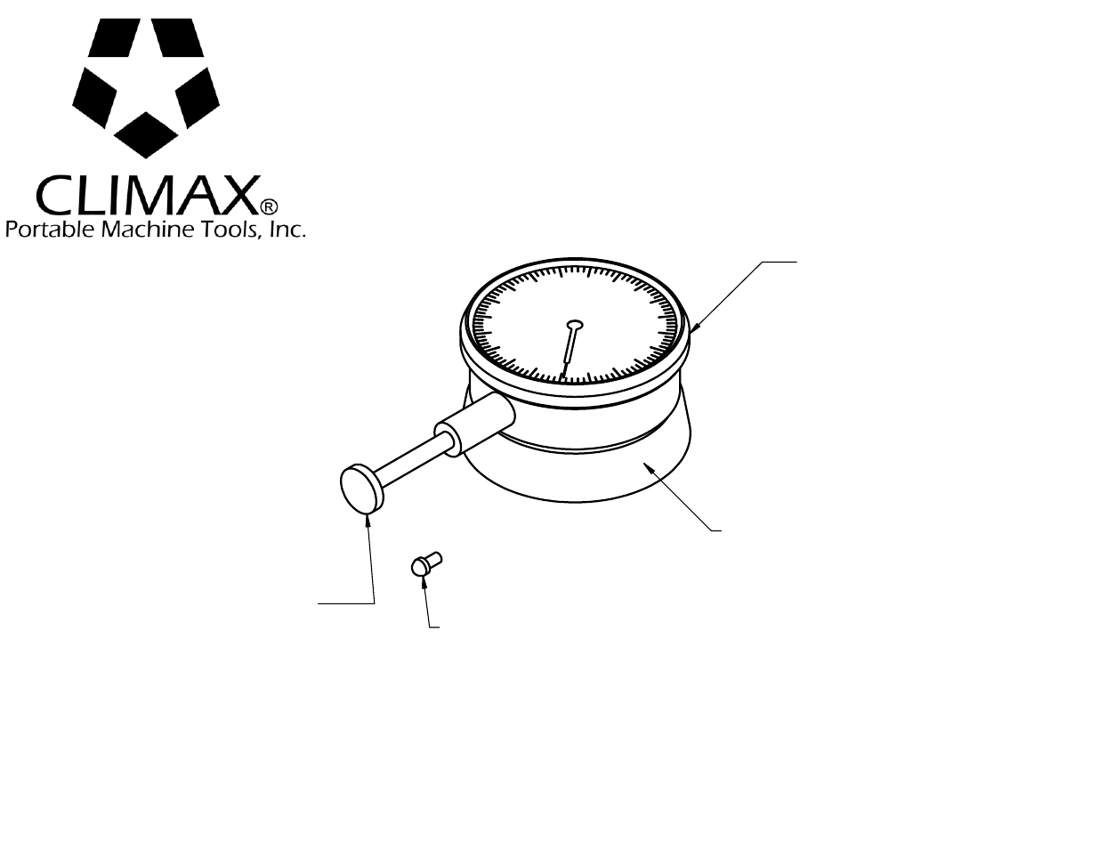 Climax Magnetic Back Travel Dial Indicator User Manual | 2 pages