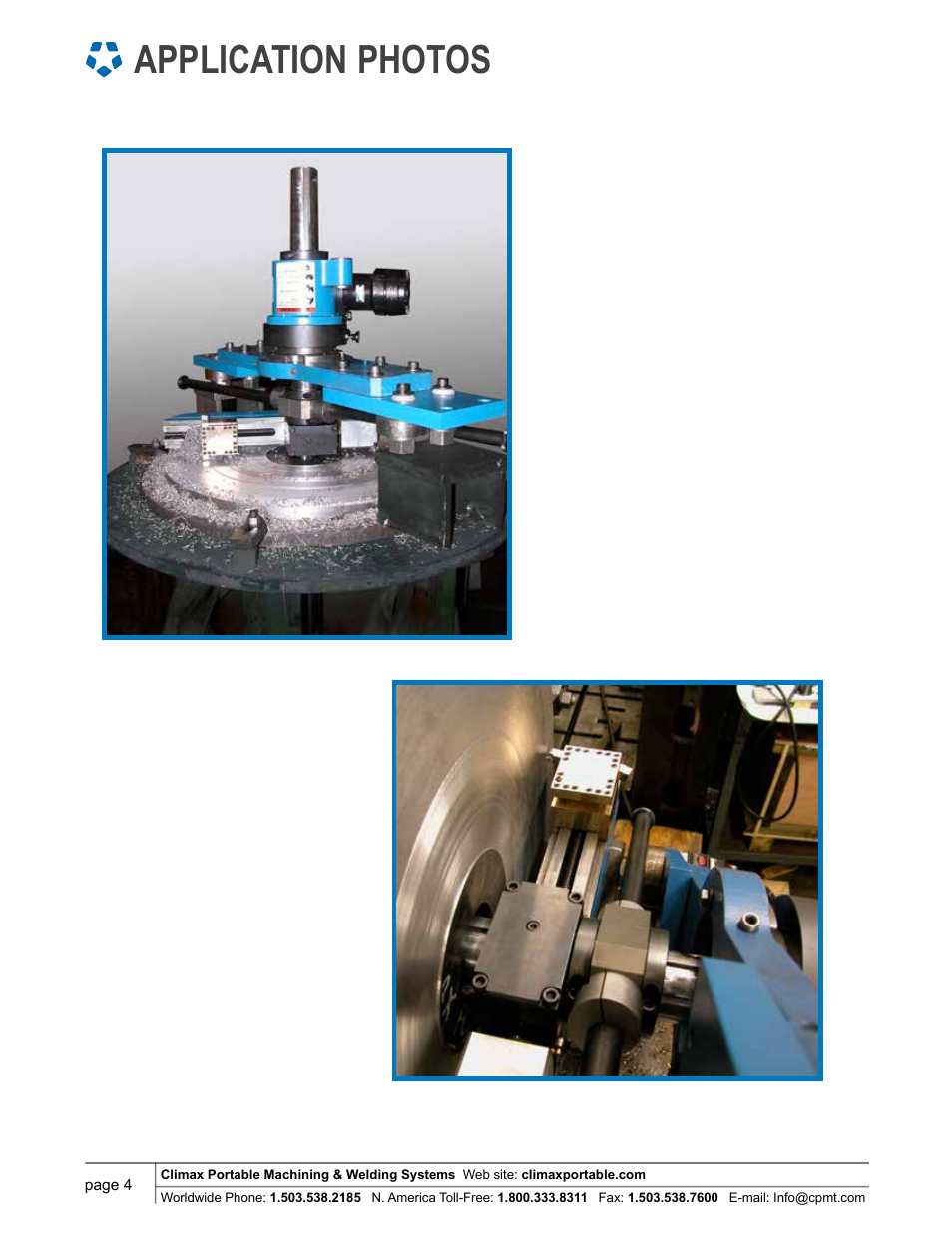 Application photos | Climax BB5000 24 inch Facing Head Accessory User Manual | Page 4 / 6