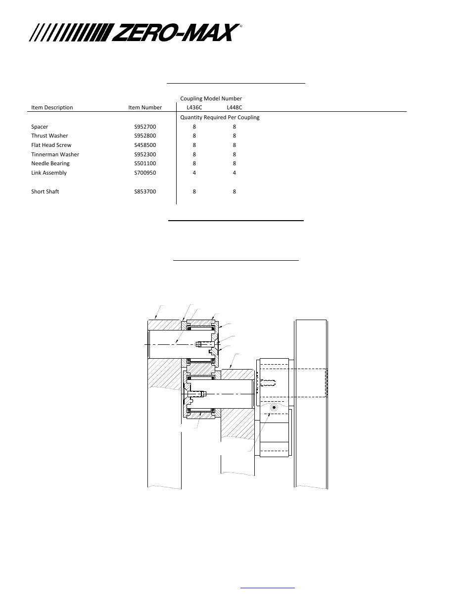 Motion control products | Zero-Max Schmidt Inline Couplings L448C User Manual | Page 2 / 2