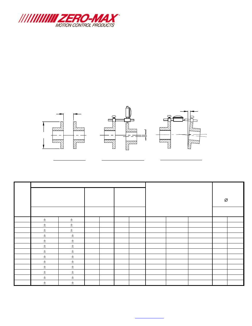 Cr a | Zero-Max Aluminum Single Flex Six Bolt Composite Disc Couplings User Manual | Page 2 / 4