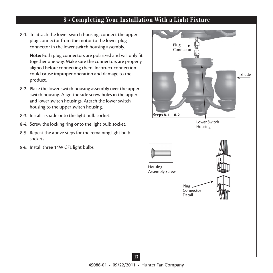 Hunter 28789 64 Torrence User Manual | Page 13 / 16