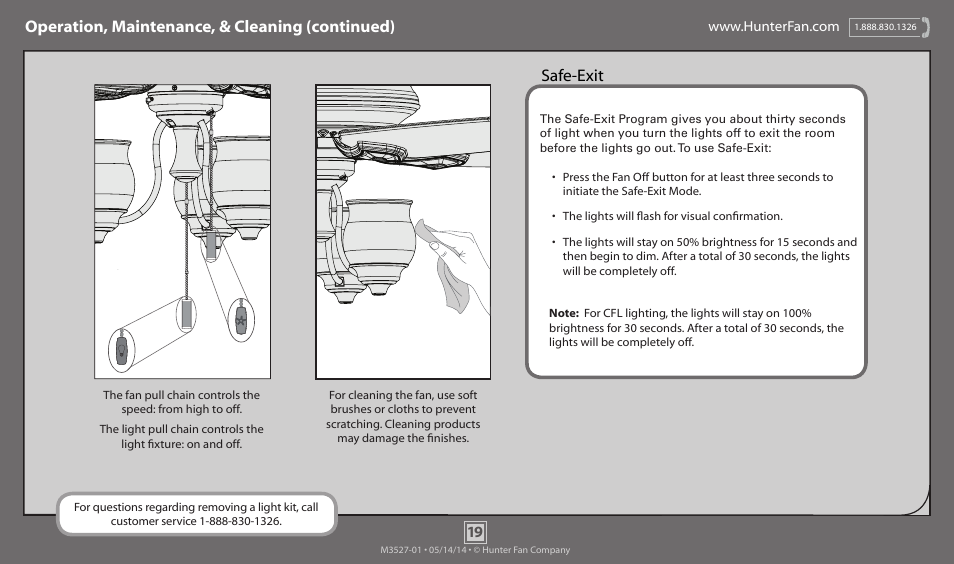 Hunter 55045 64 Torrence User Manual | Page 19 / 20
