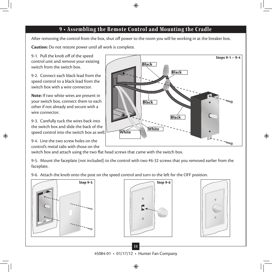 Hunter 28743 96 Industrial Fan User Manual | Page 14 / 16