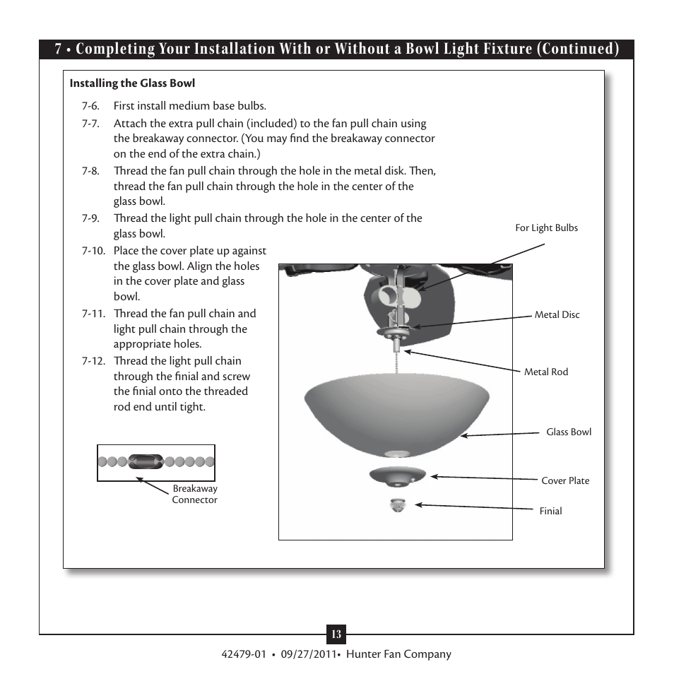 Hunter 28793 54 Teague User Manual | Page 13 / 16