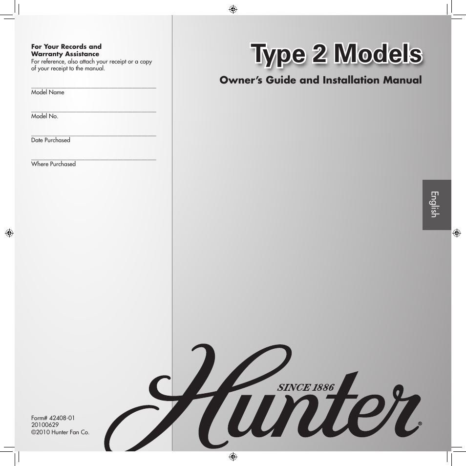 Hunter 22431 52 Brookline User Manual | 17 pages