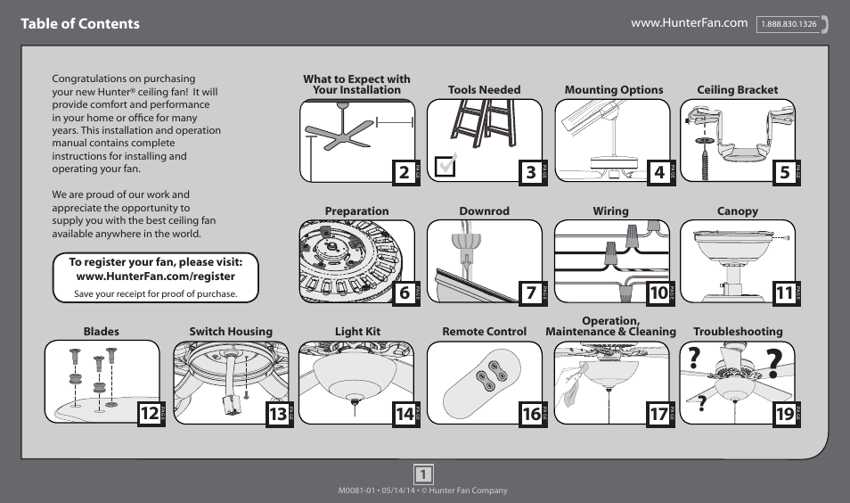 Hunter 52096 52 Bellwood User Manual | 19 pages