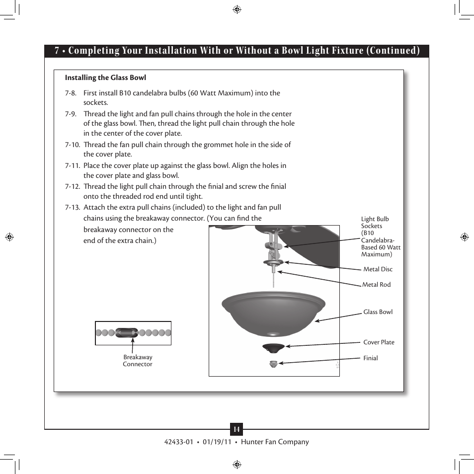 Hunter 28670 52 Ballantyne User Manual | Page 14 / 17