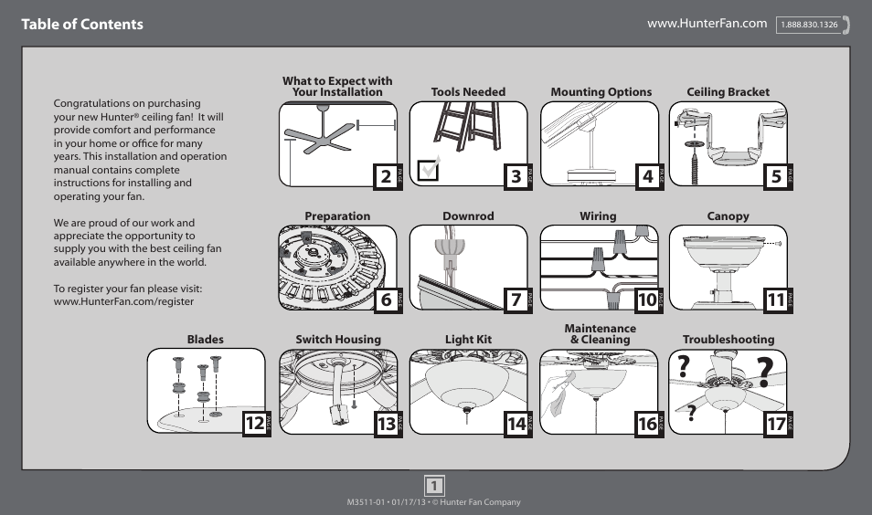 Hunter 53022 52 Cape Breton User Manual | 17 pages