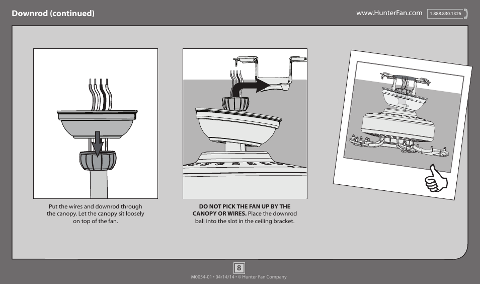 Downrod (continued) | Hunter 53015 52 Henley User Manual | Page 8 / 13
