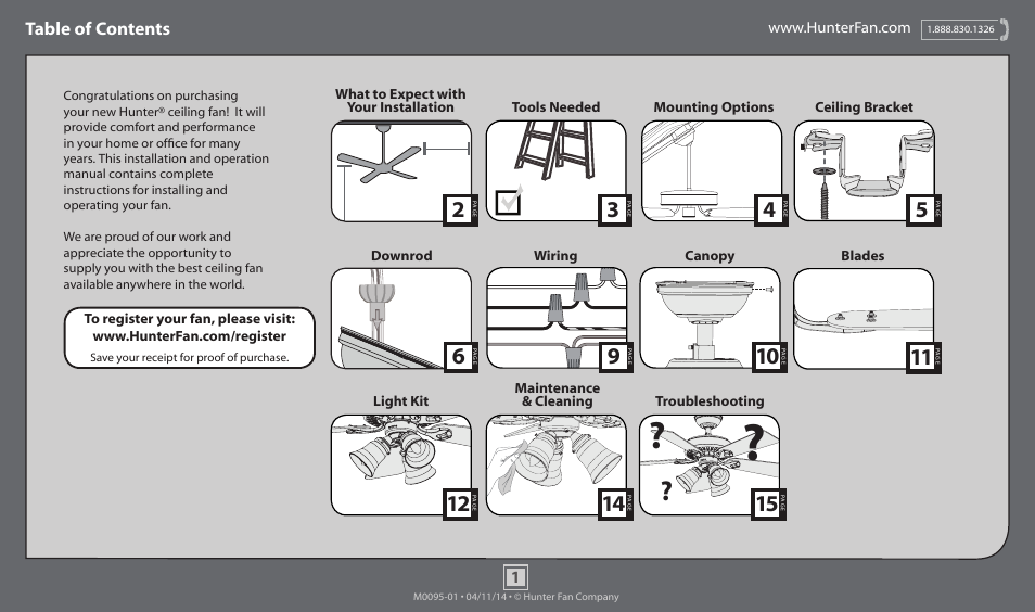 Hunter 52112 52 Linden User Manual | 15 pages