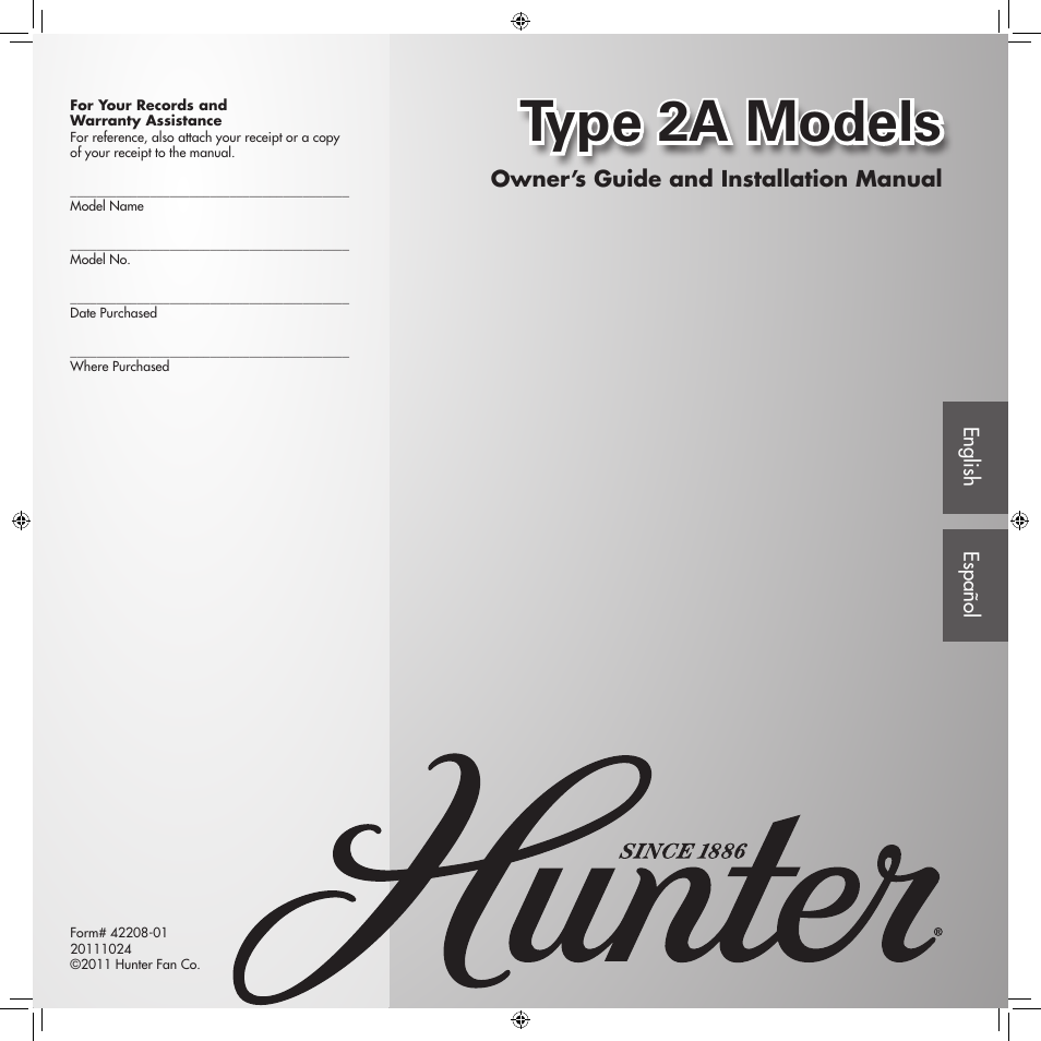 Hunter 28419 52 St. Michaels User Manual | 17 pages