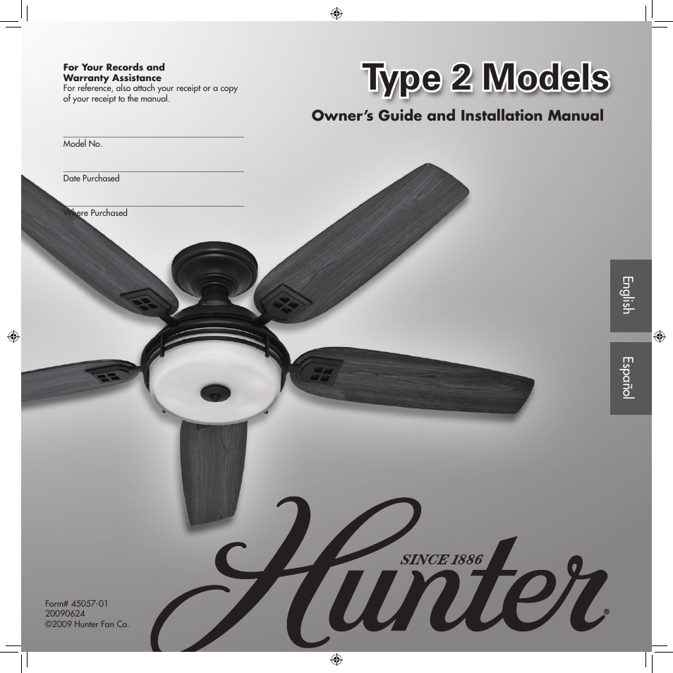 Hunter 21095 52 Westcott User Manual | 14 pages