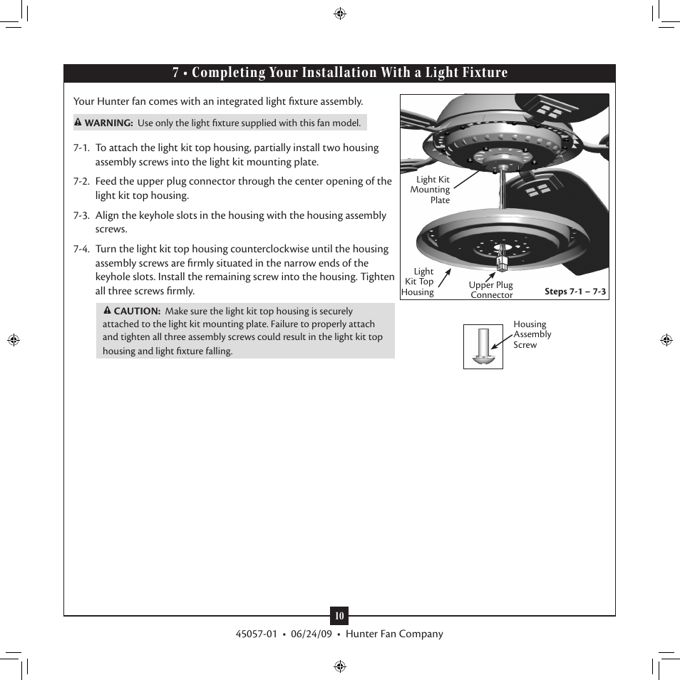 Hunter 21095 52 Westcott User Manual | Page 10 / 14
