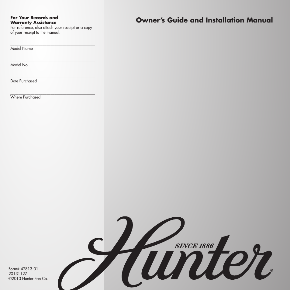 Hunter 59031 48 Fantasy Flyer User Manual | 17 pages