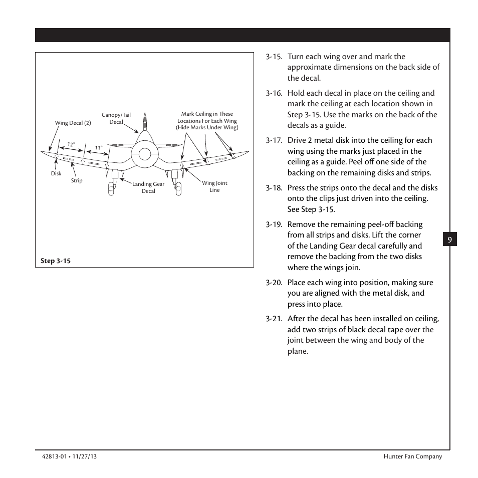 Hunter 59031 48 Fantasy Flyer User Manual | Page 9 / 17