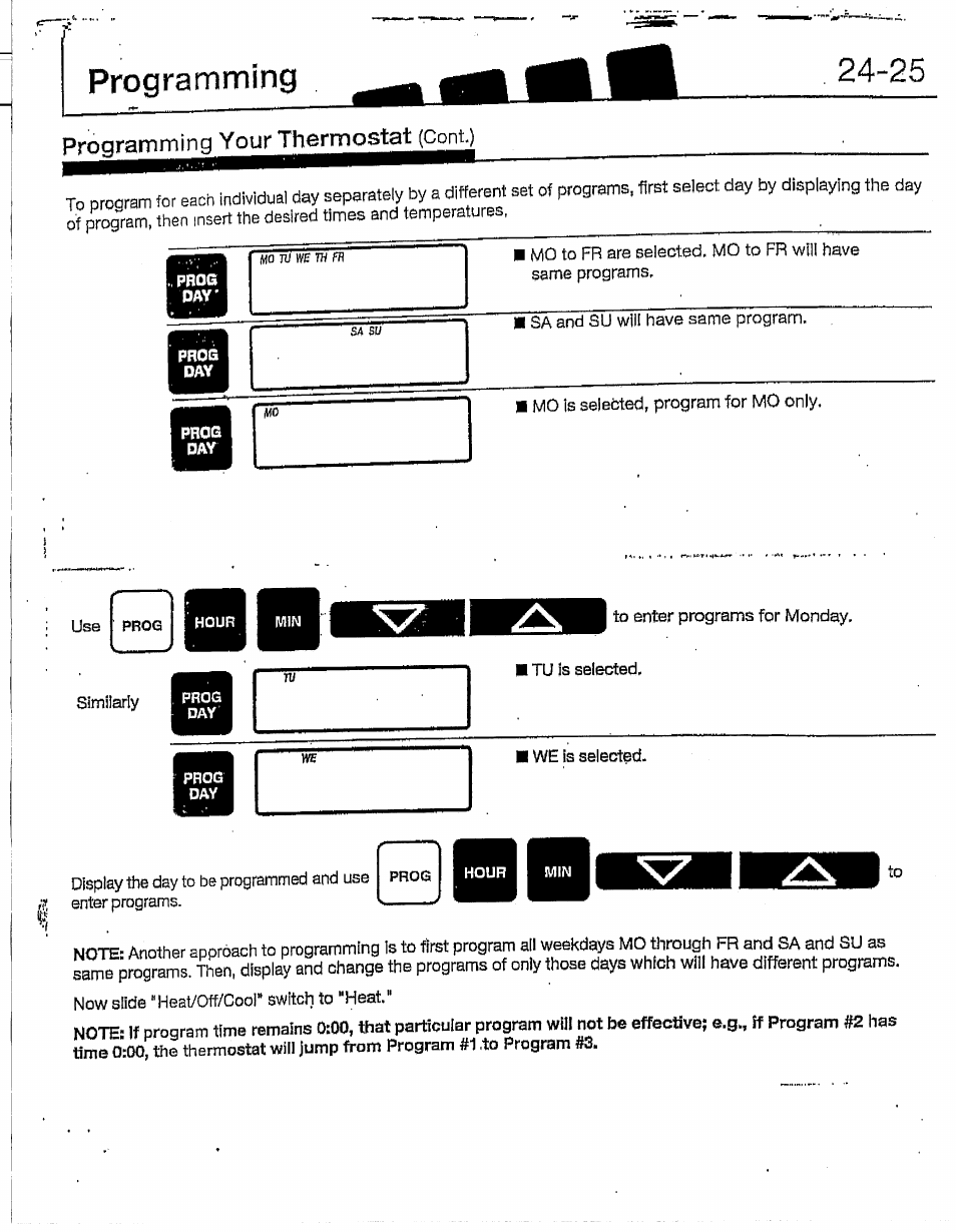 Pp^rammi, Programming 24-25 | Hunter 28837 46 Pemberley User Manual | Page 13 / 20