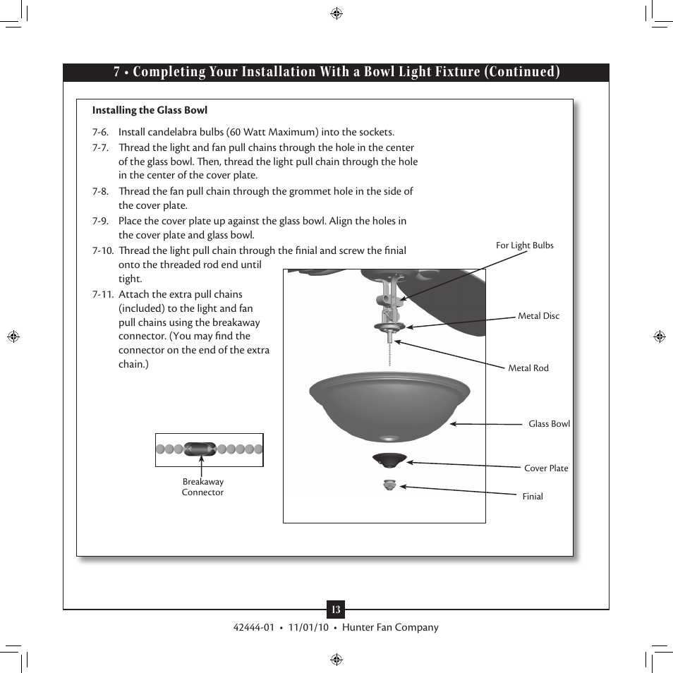 Hunter 28697 44 Auberville User Manual | Page 13 / 16