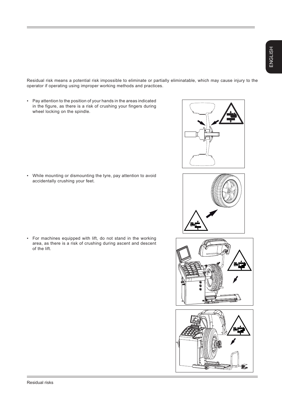 Residual risks | CEMB USA ER85 Installation Manual User Manual | Page 11 / 12