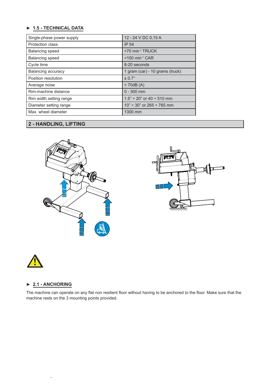 2 - handling, lifting | CEMB USA C206 User Manual User Manual | Page 4 / 16