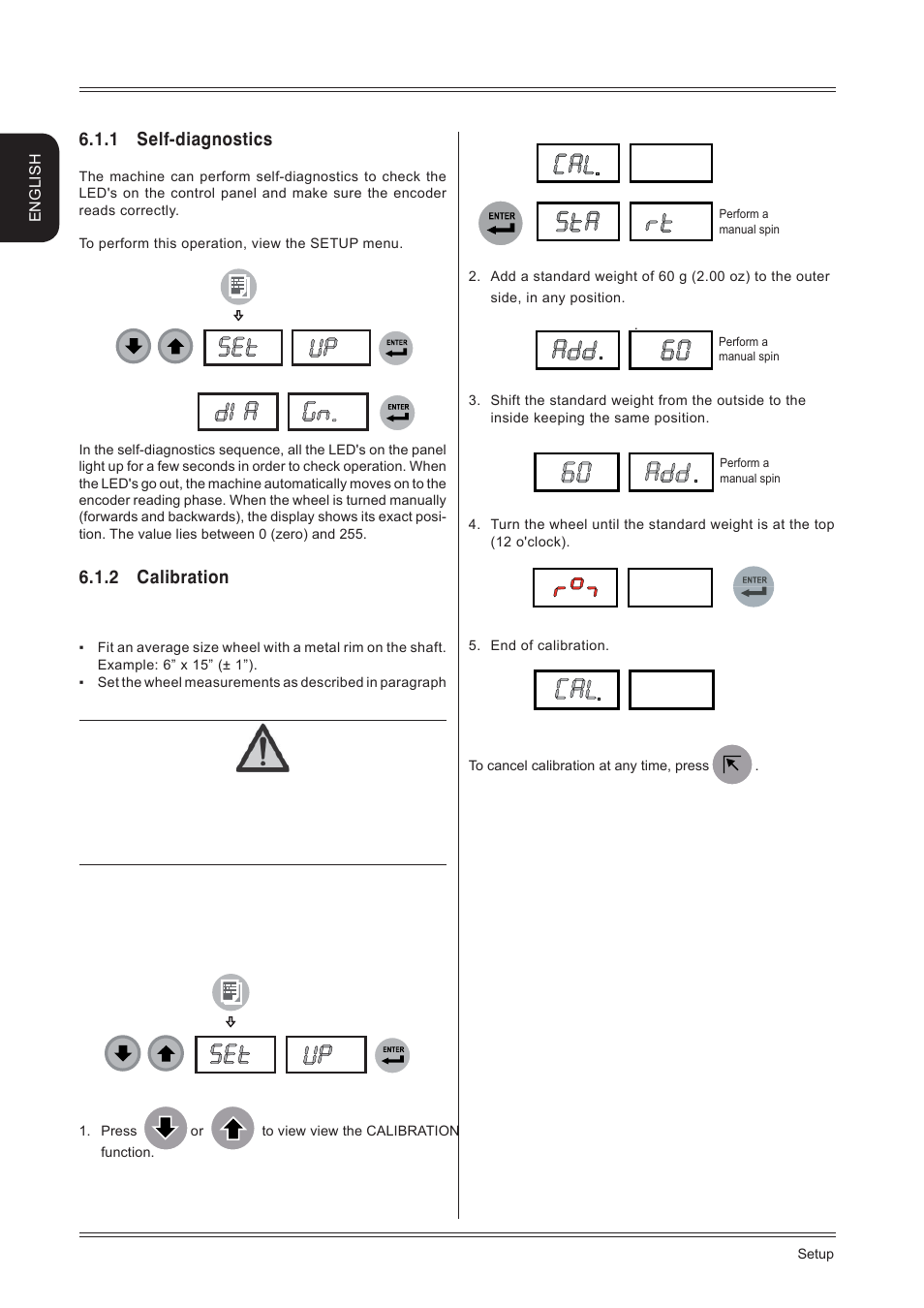 1 self-diagnostics, 2 calibration, English | CEMB USA C29 User Manual User Manual | Page 12 / 16