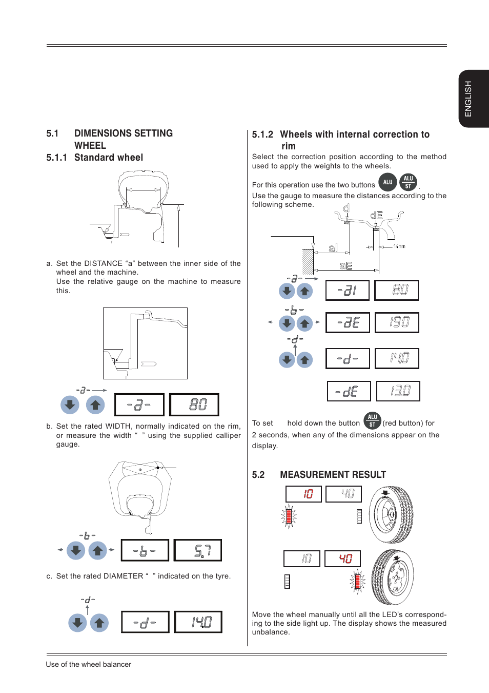 Use of the wheel balancer, Ba d | CEMB USA C29 User Manual User Manual | Page 9 / 16