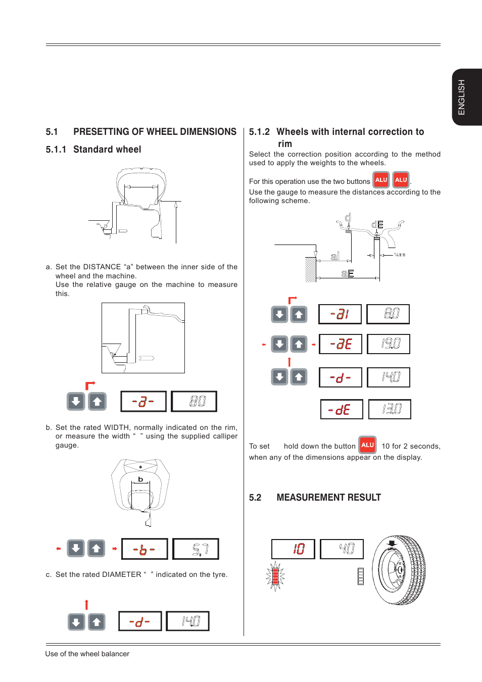 5use of the wheel balancer, Ba d | CEMB USA K8 User Manual | Page 9 / 18