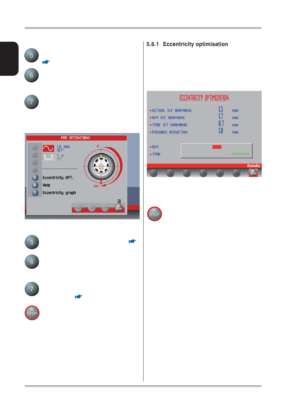 1 eccentricity optimisation | CEMB USA C73-L SE (B) User Manual | Page 18 / 28