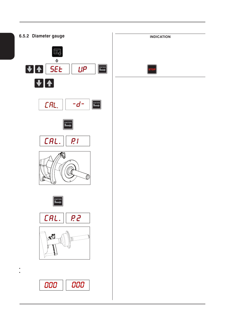 2 diameter gauge | CEMB USA ER60 (A) User Manual | Page 16 / 22