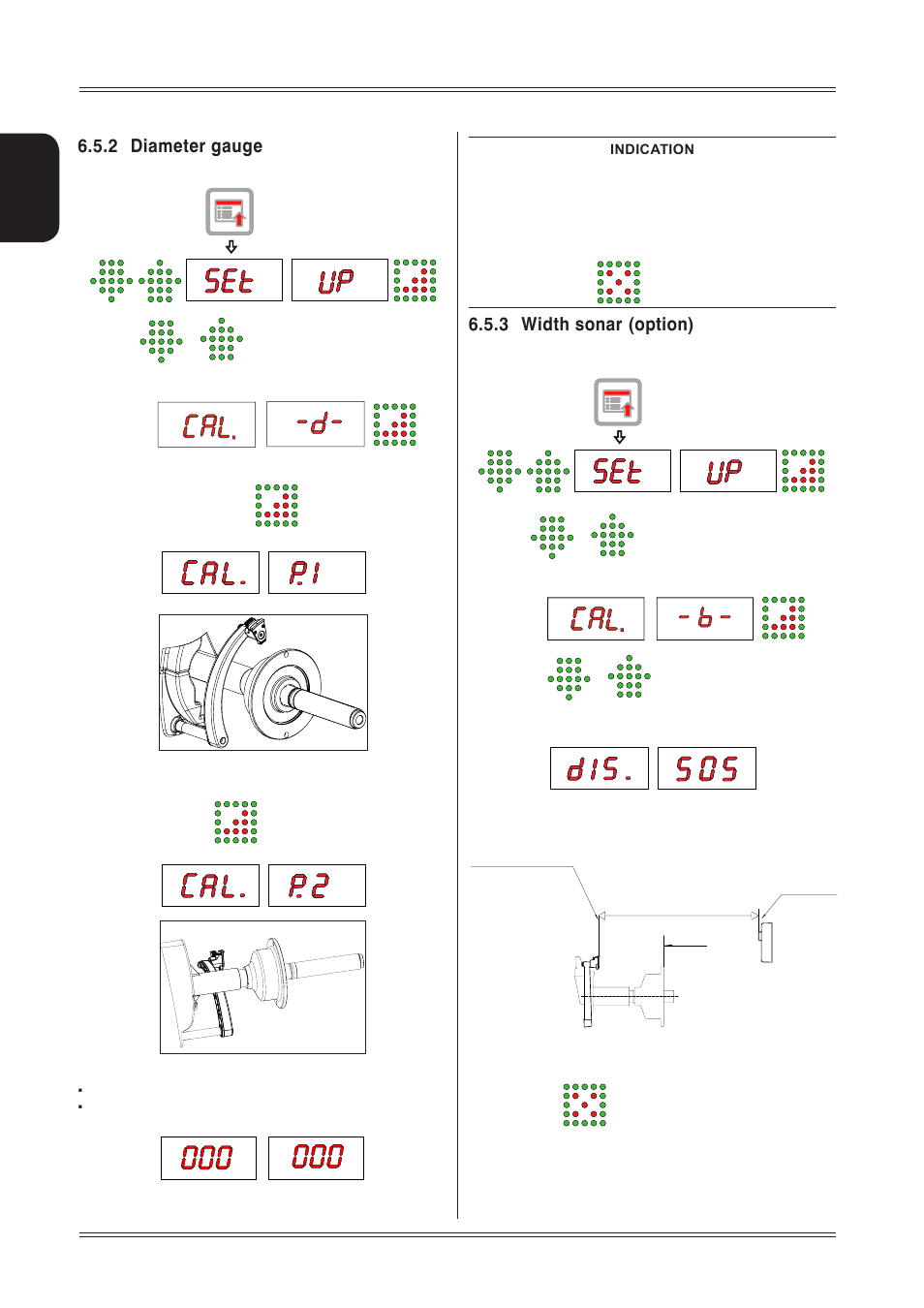 3 width sonar (option), 2 diameter gauge | CEMB USA ER80 User Manual User Manual | Page 18 / 24