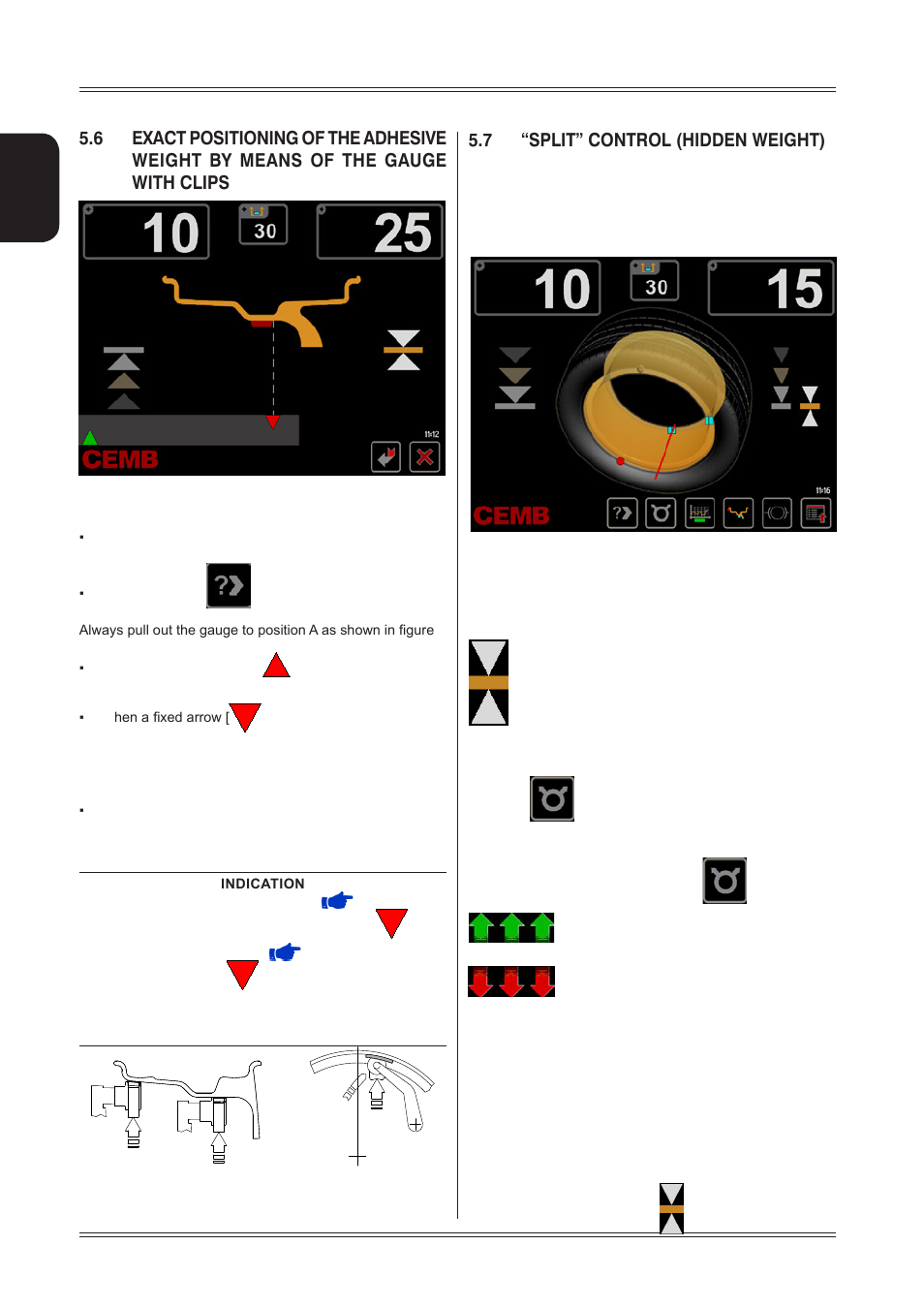 7 “split” control (hidden weight) | CEMB USA ER85 (A) User Manual | Page 14 / 28