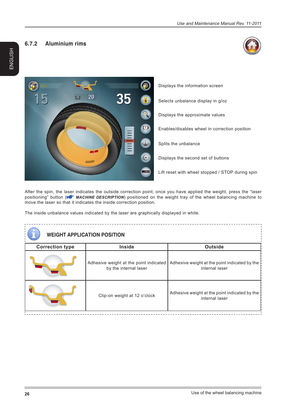 2 aluminium rims | CEMB USA ER100 User Manual | Page 26 / 80