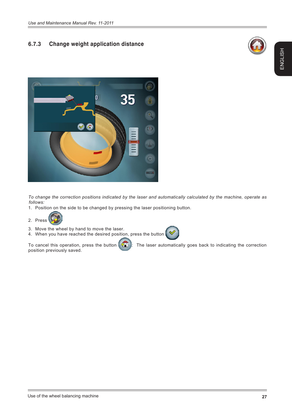 3 change weight application distance | CEMB USA ER100 User Manual | Page 27 / 80