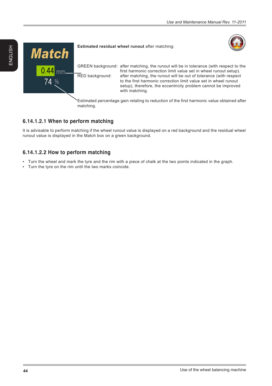 1 when to perform matching, 2 how to perform matching | CEMB USA ER100 User Manual | Page 44 / 80