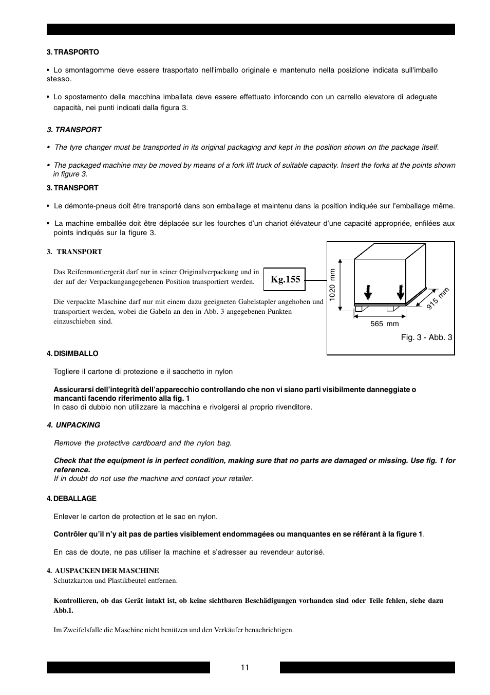 Kg.155 | CEMB USA SM900 User Manual | Page 11 / 50