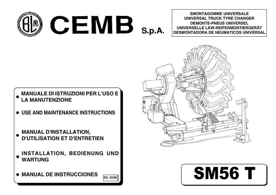 CEMB USA SM56T User Manual | 70 pages
