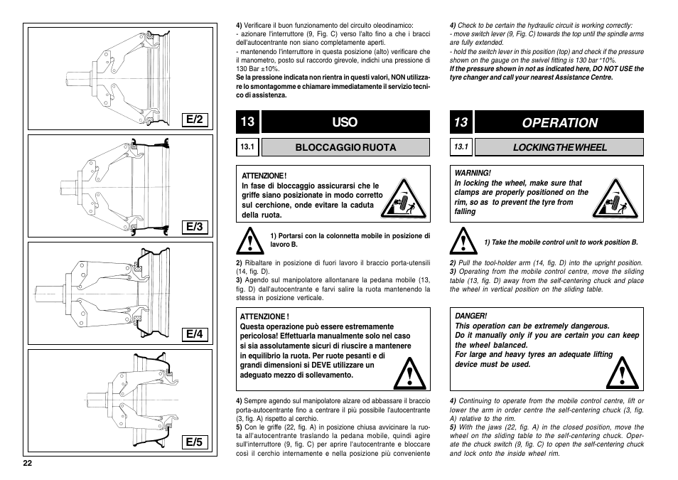 Uso 13 13 operation | CEMB USA SM56T User Manual | Page 22 / 70