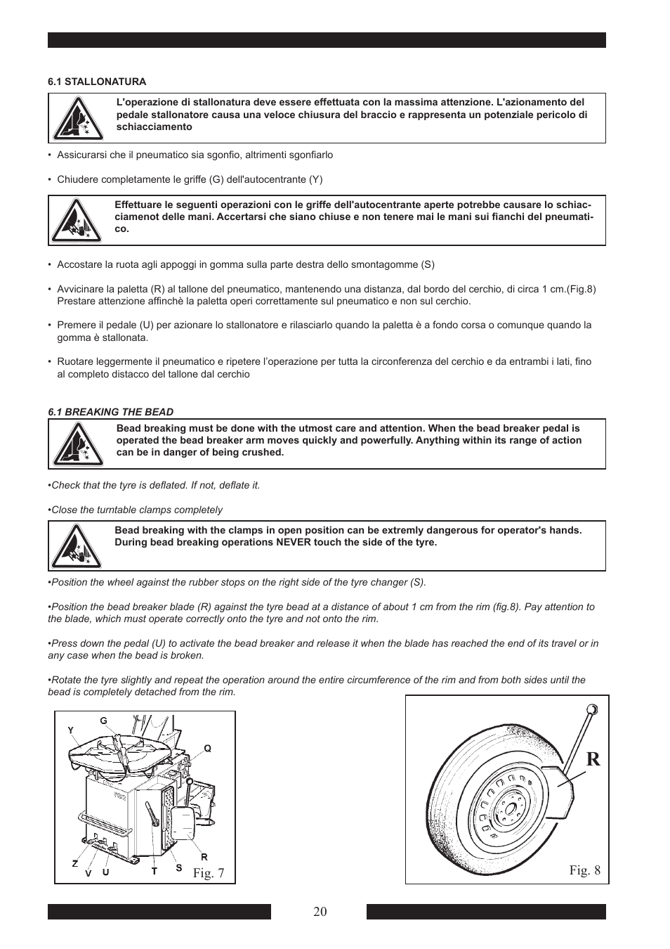 Fig. 8 fig. 7 | CEMB USA SM915 Maxi User Manual | Page 22 / 50