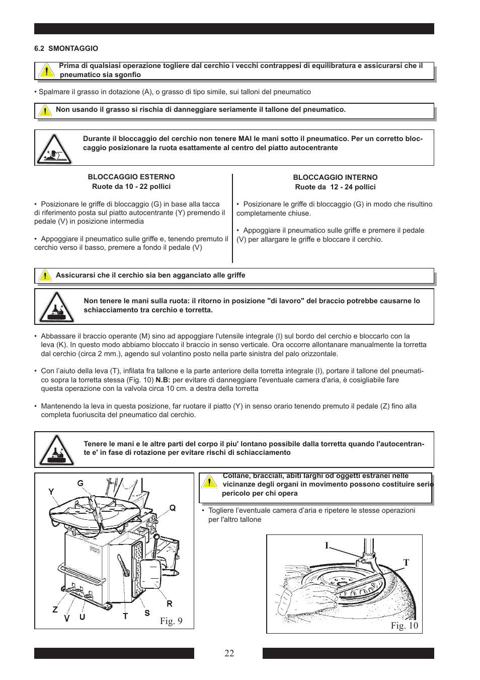 It fig. 10, Fig. 9 | CEMB USA SM915 Maxi User Manual | Page 24 / 50